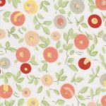 Orange Floral Fabric