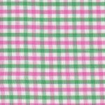 Pink green check